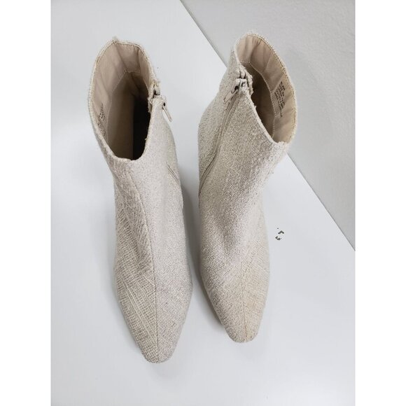 COCONUTS BY MATISSE Blair Ankle Boot in Fabric Boot In Ivory - Size 9 - Picture 2 of 8